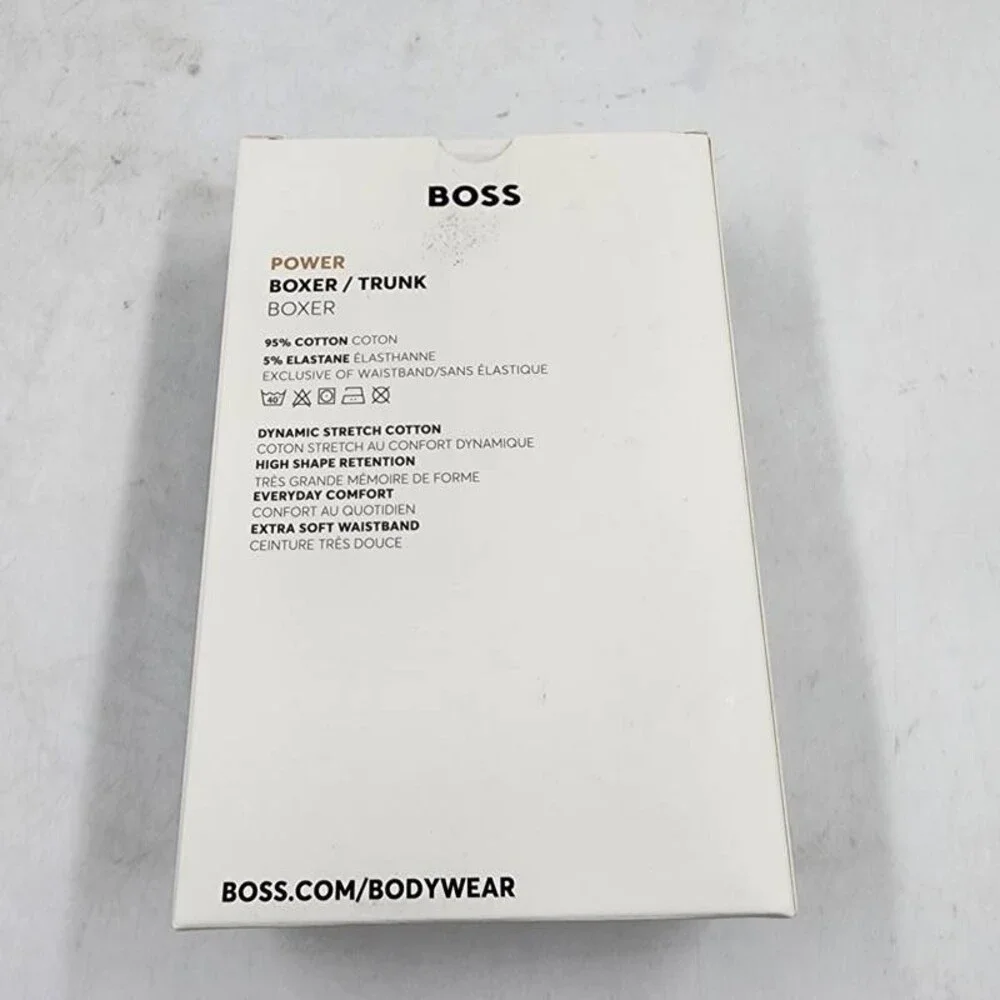 BOSS by Hugo Boss Logo Power Trunks Men's S Navy/Blue/Thyme Pull On - 3pk.